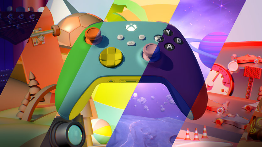 An Xbox Design Lab controller.