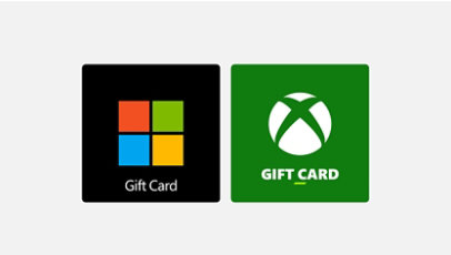 Cartes-cadeaux Microsoft et Xbox