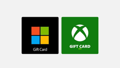 Microsoft Gift Card and Xbox Gift Card.