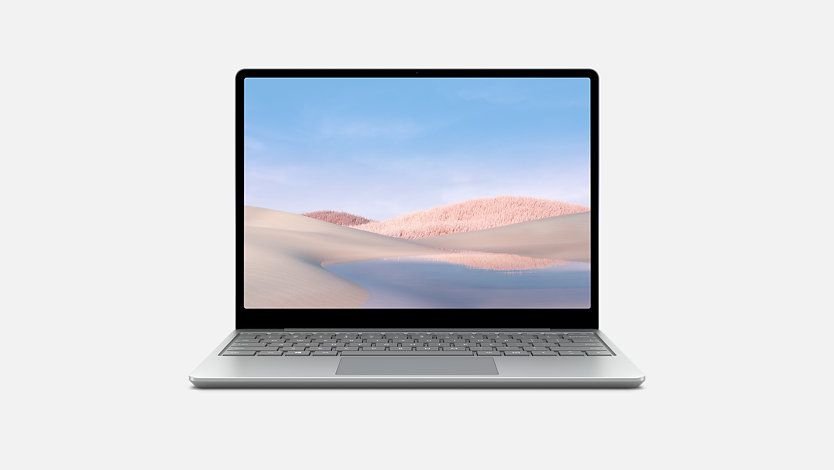Surface Laptop Go open from front.