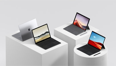 Family assortment of Surface devices.