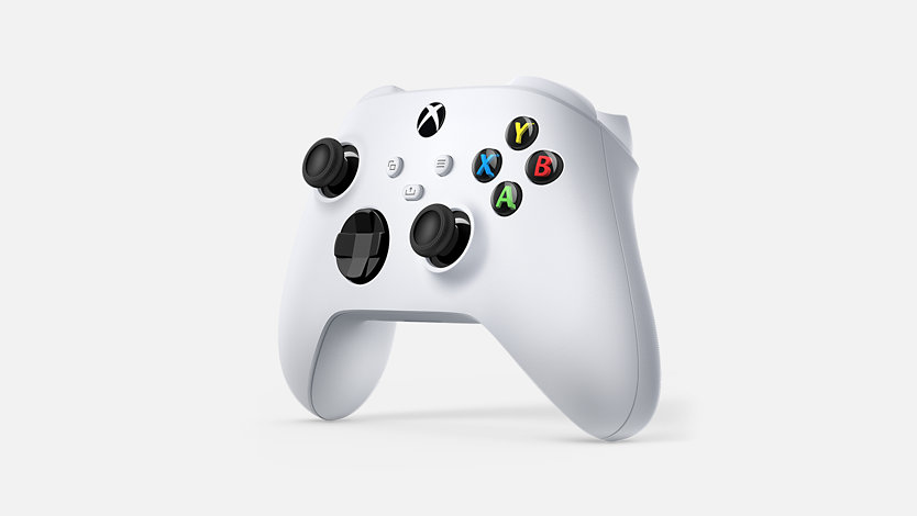 Ein Xbox Wireless Controller in Robot White.