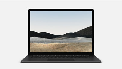 マットブラックの Surface Laptop 4 の正面図