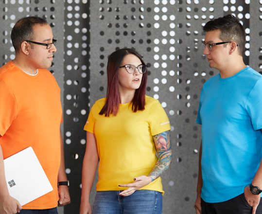 Three Microsoft Product Experts.