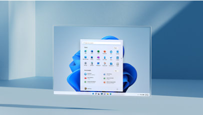 Floating start menu with every Windows 11 icon onscreen. 