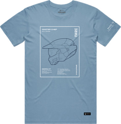 Vooraanzicht van Profile Blue T-shirt