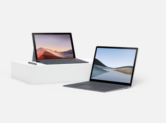 Surface Devices featured at the Microsoft Store.