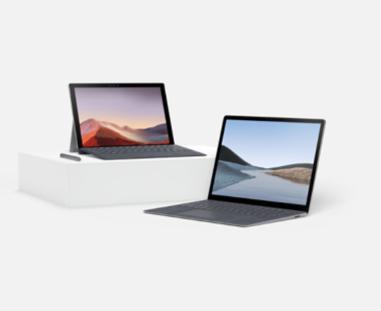Surface Devices featured at the Microsoft Store.