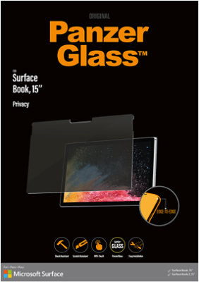 PanzerGlass Surface Book 15 inch Privacy Screen Protector