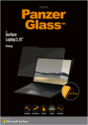 PanzerGlass Surface Laptop 3 15 inch Privacy Screen Protector