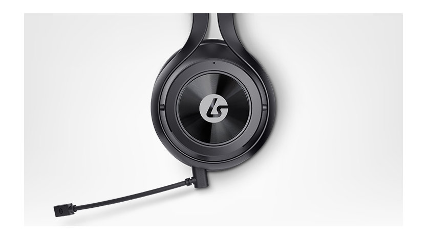 Left side view of the LucidSound LS35X - Surround Sound Wireless Gaming Headset.