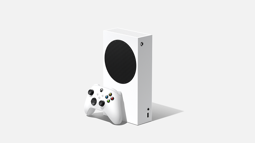 En Xbox Series S i hvitt