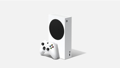 Una console Xbox Series S e un controller per Xbox