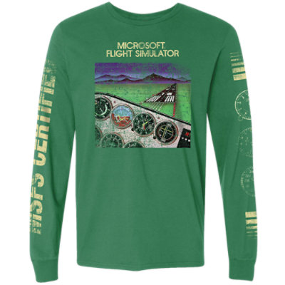 Microsoft Flight Simulator Classic Langarm-T-Shirt – SM