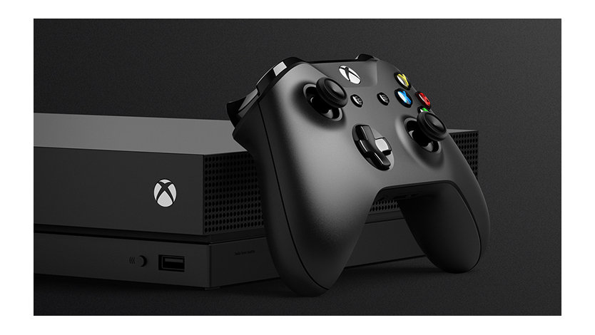 Xbox one X and controller.