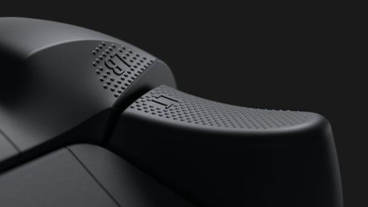 Gros plan des gâchettes de la manette