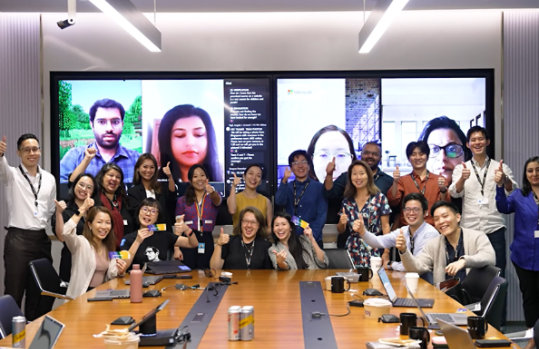 group of people posing for photo