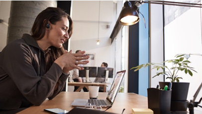 A person working from home.