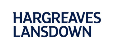 Logo with the text "Hargreaves Lansdown" in bold, navy blue letters on a white background.
