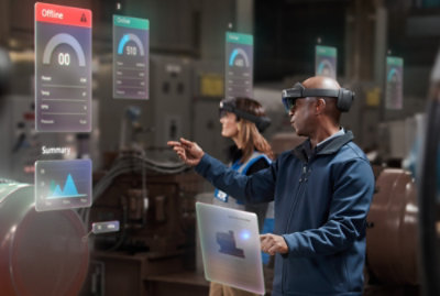 A person wearing goggles and pointing at something