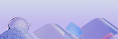 A close-up shot of a blue and purple flower.