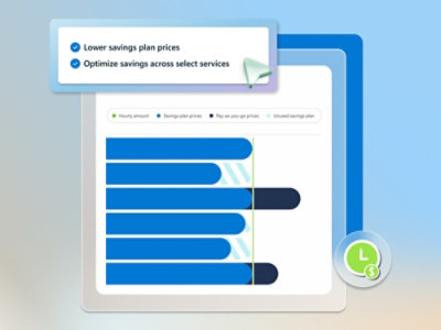 A screenshot of a computer displaying savings plan options and optimization tips.
