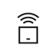 Tracking sensor icon.