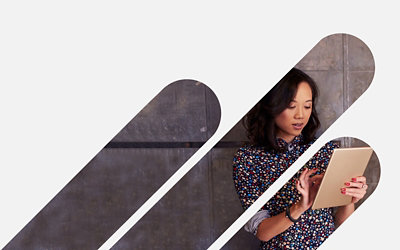 A person using a tablet