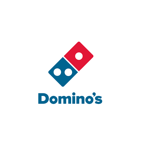 The logo of Domino’s.