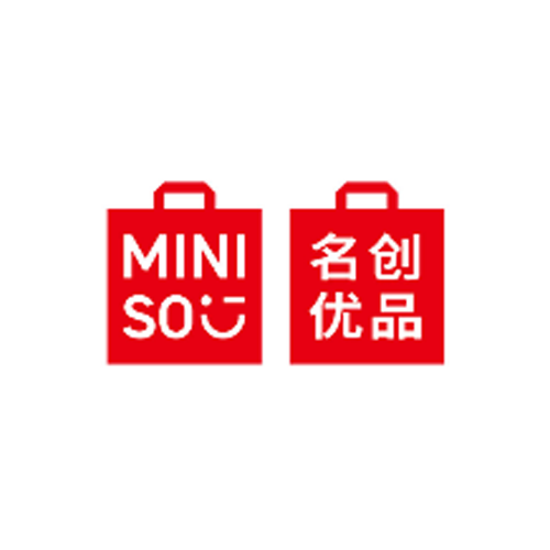 The logo of MINISO.
