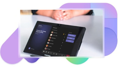Teams console showcasing the Teams app screen.