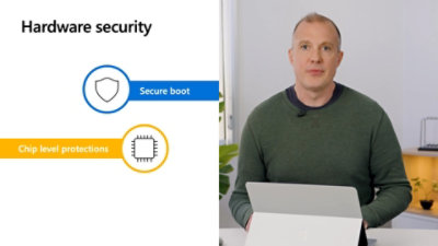 Snimak ekrana „Bezbednost hardvera“ iz video zapisa
