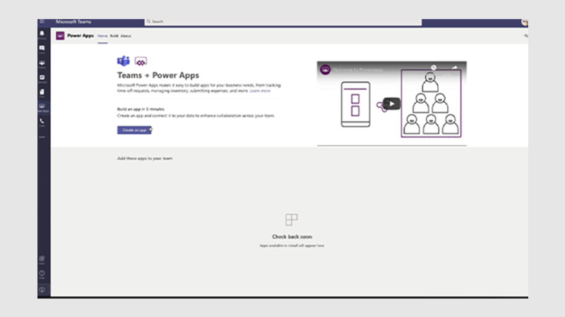Power Apps の画面イメージ