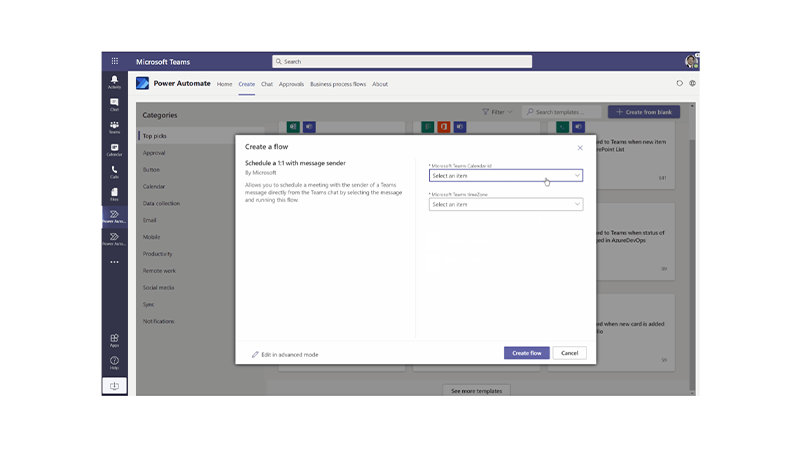 Power Automate の画面イメージ
