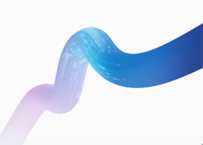 A blue and pink wavy line.