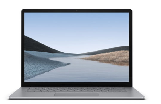 Surface Laptop 3 15 インチを正面から見た写真