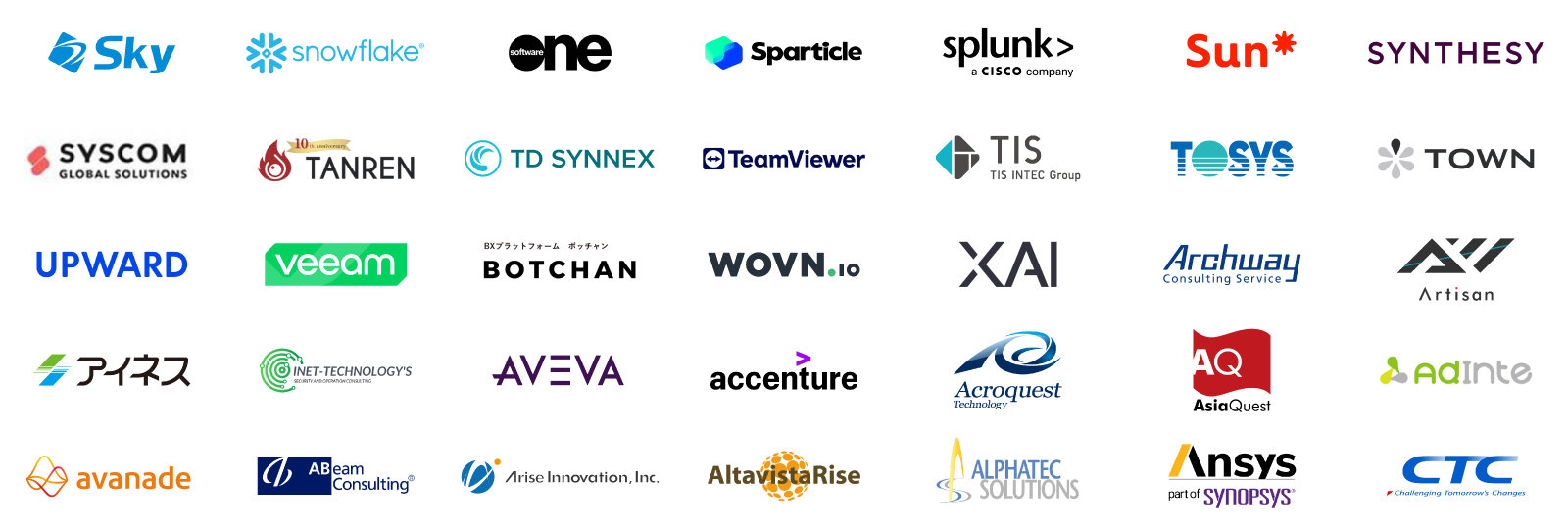 賛同パートナー 一覧その3