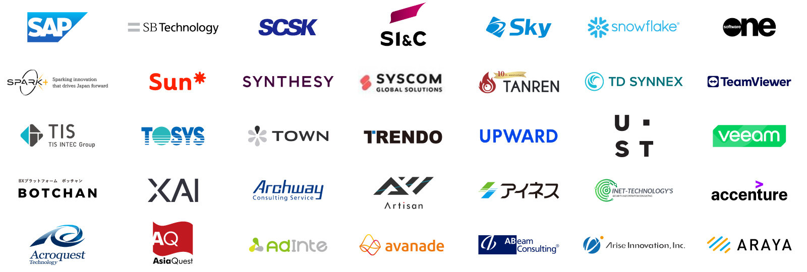 賛同パートナー 一覧その3