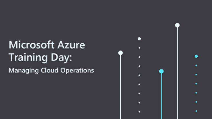 Microsoft Azure Managing Cloud Operations の抽象的なイラスト