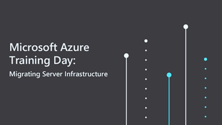 Microsoft Azure Migrating Server Infrastructure の抽象的なイラスト