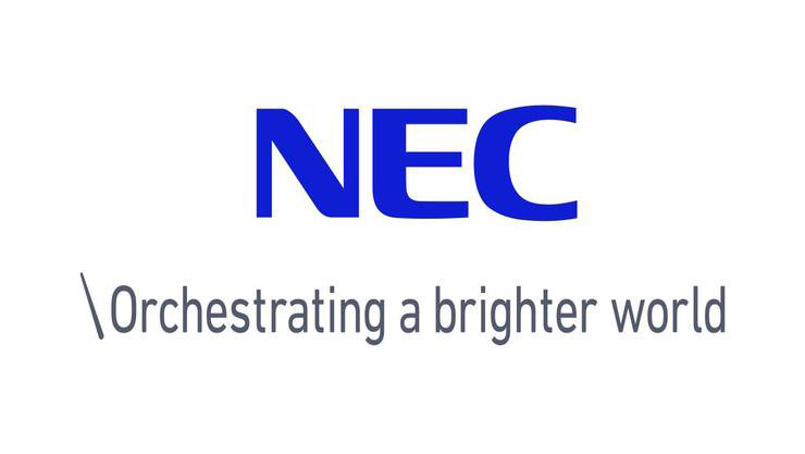 NEC | Orchestrating a brighter world ロゴ