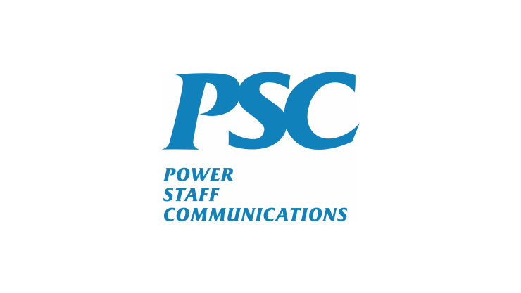 株式会社ピーエスシー ロゴ - Power Staff Communications