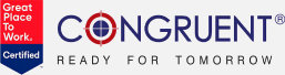 Congruent Logo Ready for Tomorrow Great Place to Work. Certified