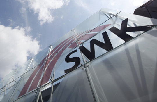 Hausfassade der Stadtwerke