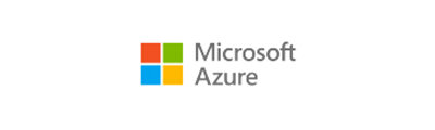 Microsoft-Logo aus vier Kacheln neben dem Schriftzug Microsoft Azure