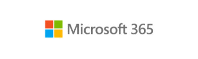 Microsoft-Logo aus vier Kacheln neben dem Schriftzug Microsoft 365