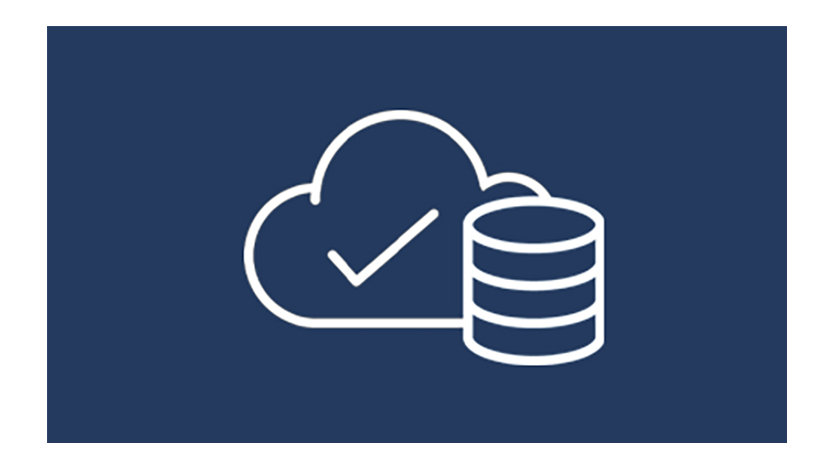 Das Bild zeigt ein weißes Wolkenicon mit Münzen vor einem blauen Hintergrund