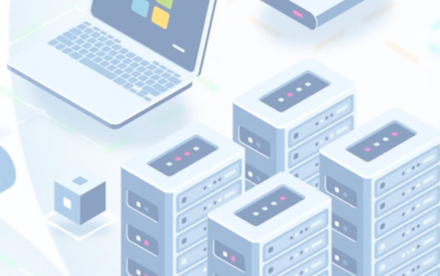 Auf einem weißen Hintergrund sind verschiedene blaue Icons von Microsoft Geräten abgebildet