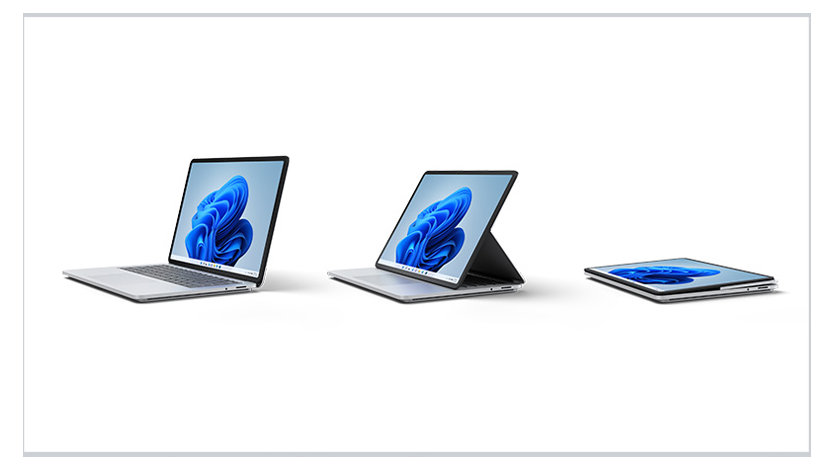 3 台の Surface ラップトップ