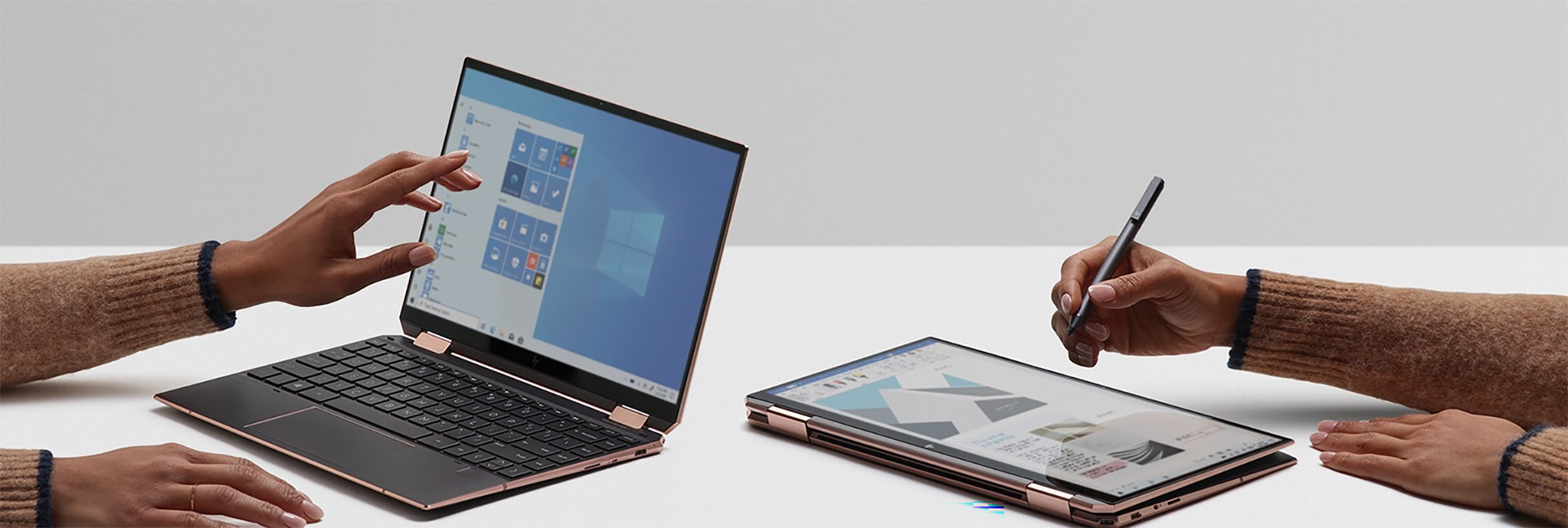 ノートPCとして、またタブレットとしても使用できるモダン PC